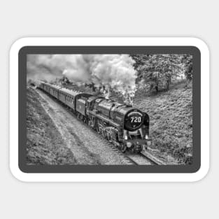 Oliver Cromwell - Black and White Sticker